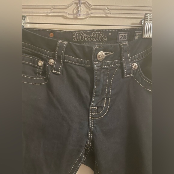 Miss Me Signature Skinny Jeans Dark Blue Size 28 - Picture 13 of 16